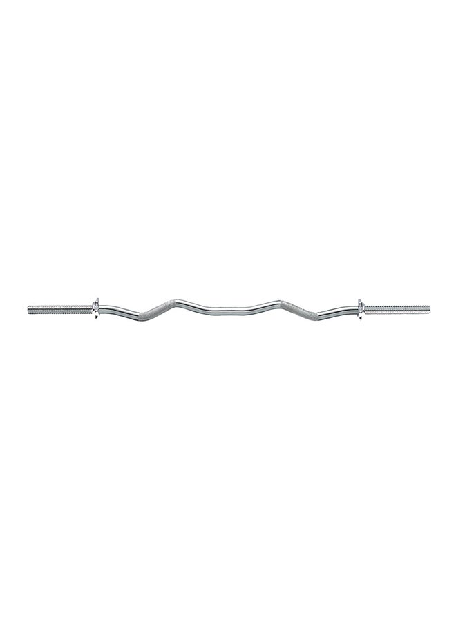 BODY SCULPTURE - Knurled Curl Bar With 2 Spin Locks - 119 cm 119cm - Image 1