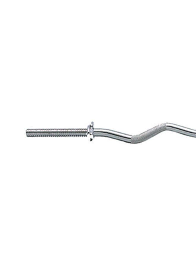 BODY SCULPTURE - Knurled Curl Bar With 2 Spin Locks - 119 cm 119cm - Image 1