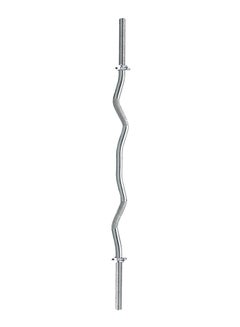 BODY SCULPTURE Knurled Curl Bar With 2 Spin Locks - 119 cm 119cm  - Image 2
