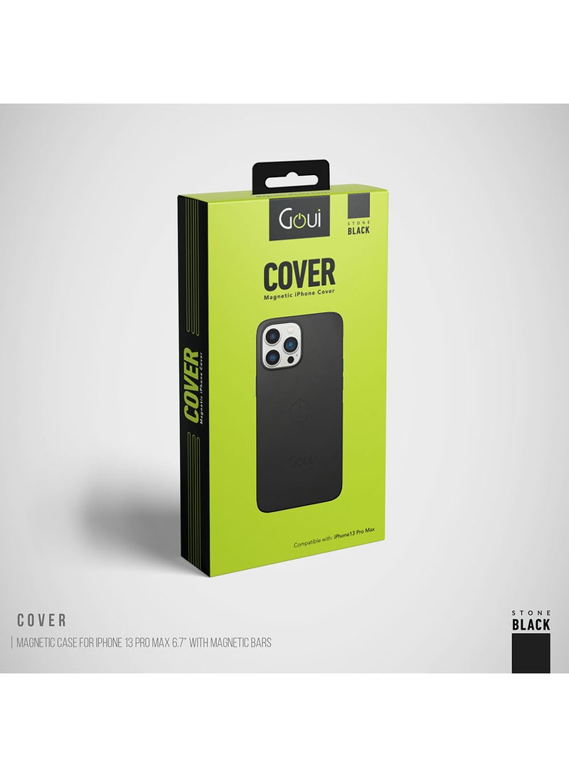 Goui Iphone Case 13 Pro Max 6.7 Inch With Magnetic Bars Stone Black - Image 5