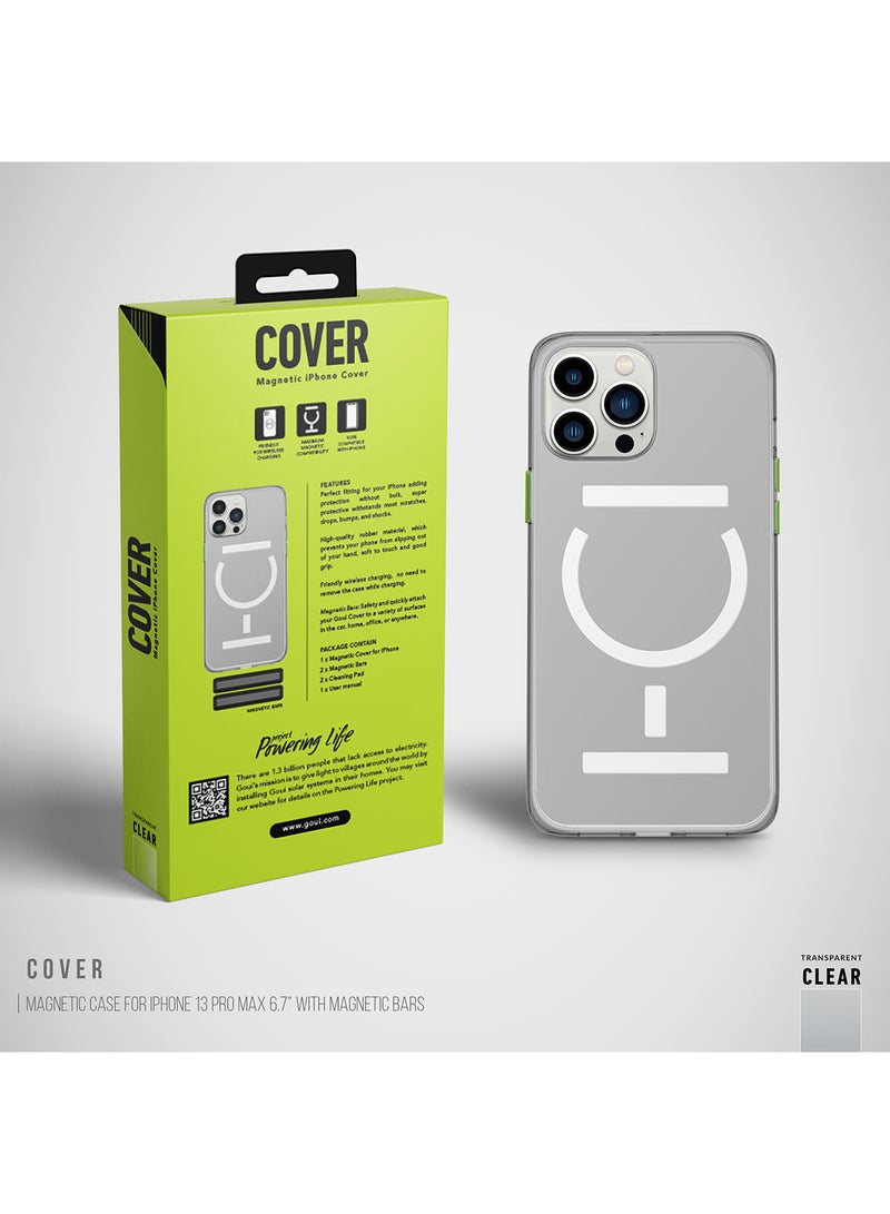 Goui Iphone Case 13 Pro Max 6.7 Inch With Magnetic Bars White - Image 4