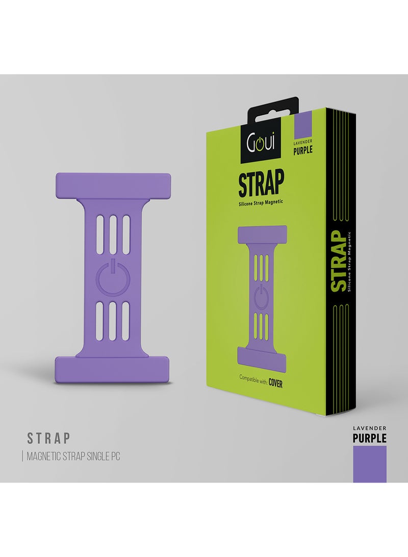 Magnetic Strap with Finger Holder : Enhance Functionality, Comfort, and Style for Easier Phone Use and Carrying - Lavender Purple
