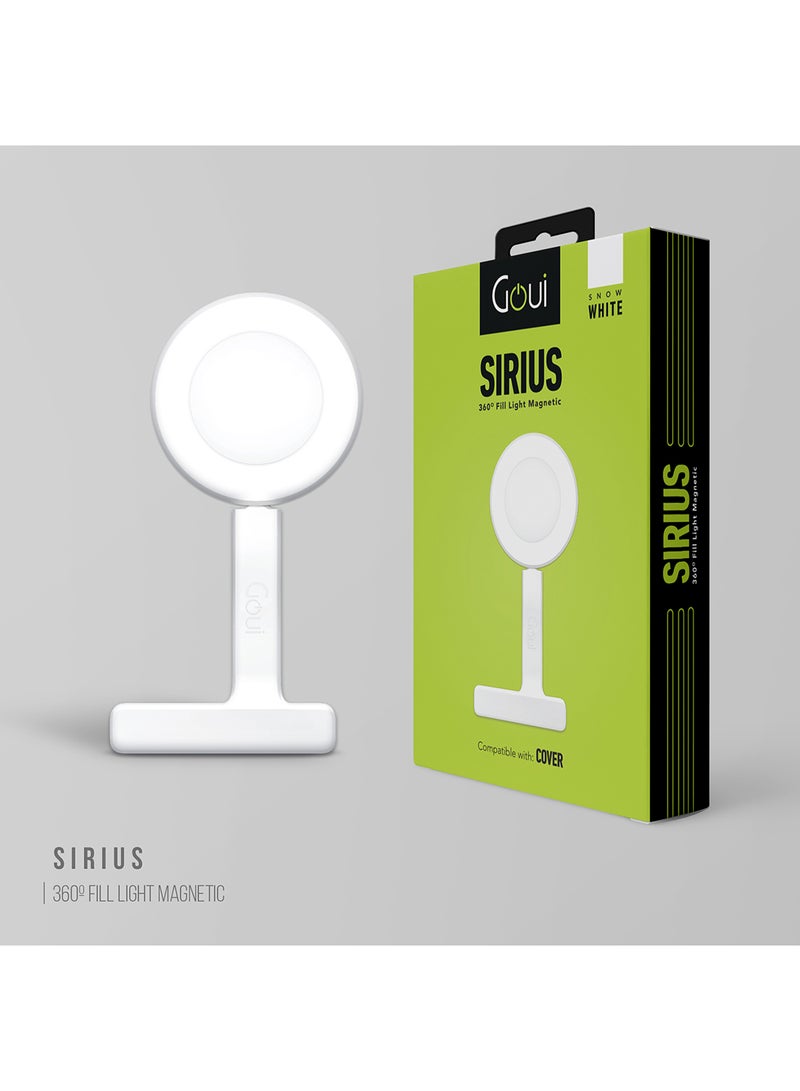 Goui Sirius-Snow White Fill Light Magnetic: The Ultimate Magnetic Fill Light for Your iPhone Goui Cover – 100% Compatible with Goui Strap, 360° Angle Rotation for Perfect Photos and Videos - Snow White  - Image 3