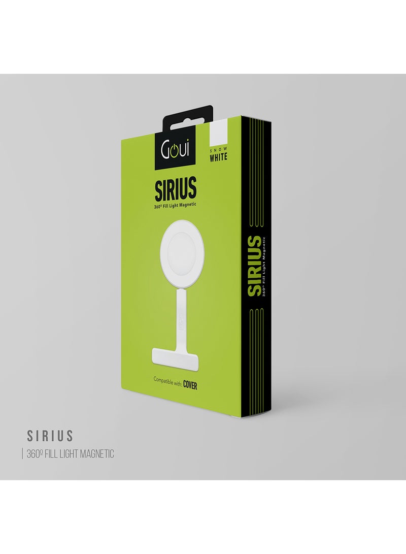 Goui Sirius-Snow White Fill Light Magnetic: The Ultimate Magnetic Fill Light for Your iPhone Goui Cover – 100% Compatible with Goui Strap, 360° Angle Rotation for Perfect Photos and Videos - Snow White  - Image 5