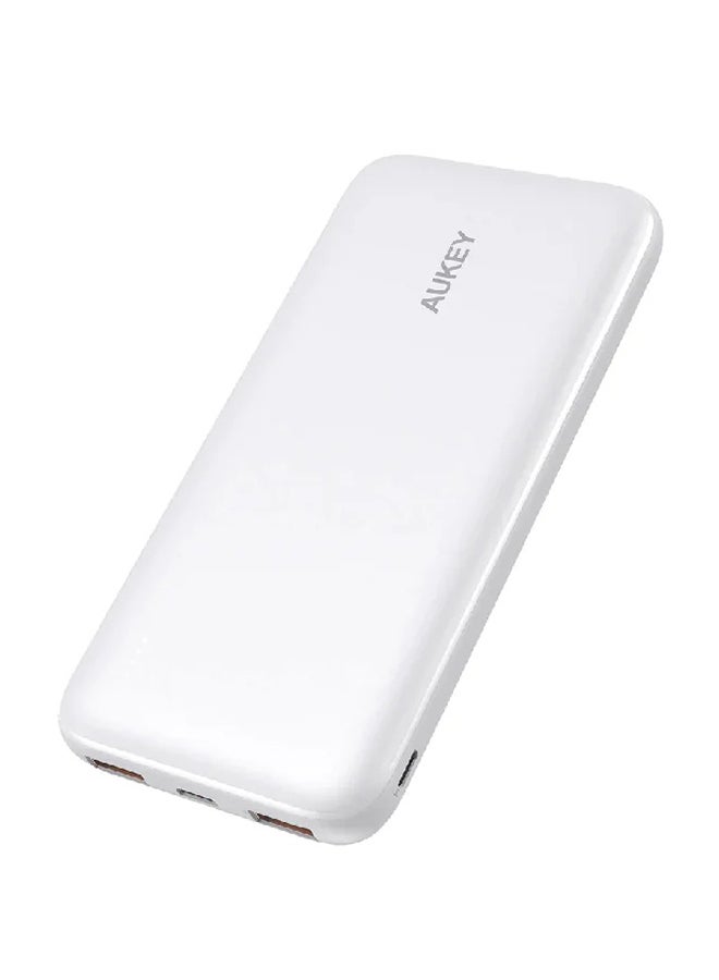 أوكي بطارية متنقلة نحيفة PD USB-C 20 واط N73 بسعة 10000 mAh لون أبيض  - Image 1