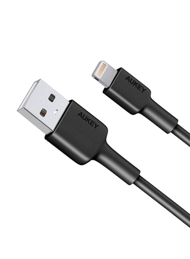 Braided Nylon Sync & Charge MFI Cable USB-A To Lightning 0.9M BAL7 Black - v1676390104/N53384436A_3