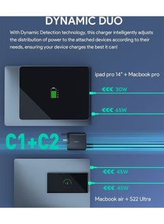 Aukey Omnia II 100W PD & Super Fast Wall Charger with GaN Power Technology PA-B7S Black  - Image 3