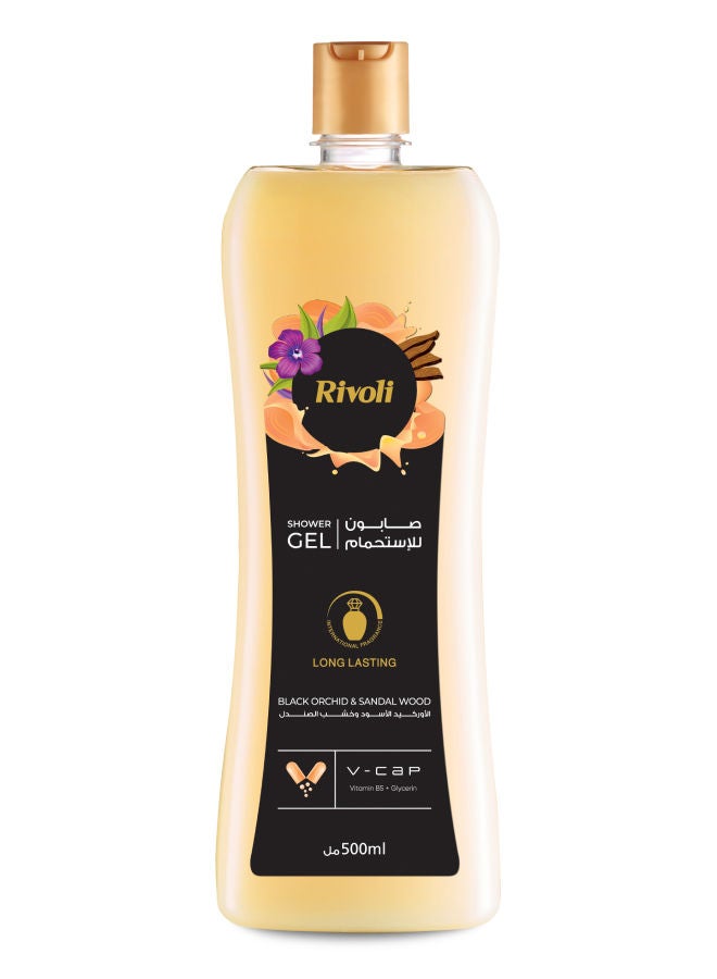 Rivoli - Shower Gel Black Orchid And Sandalwood Multicolour 500ml - Image 1