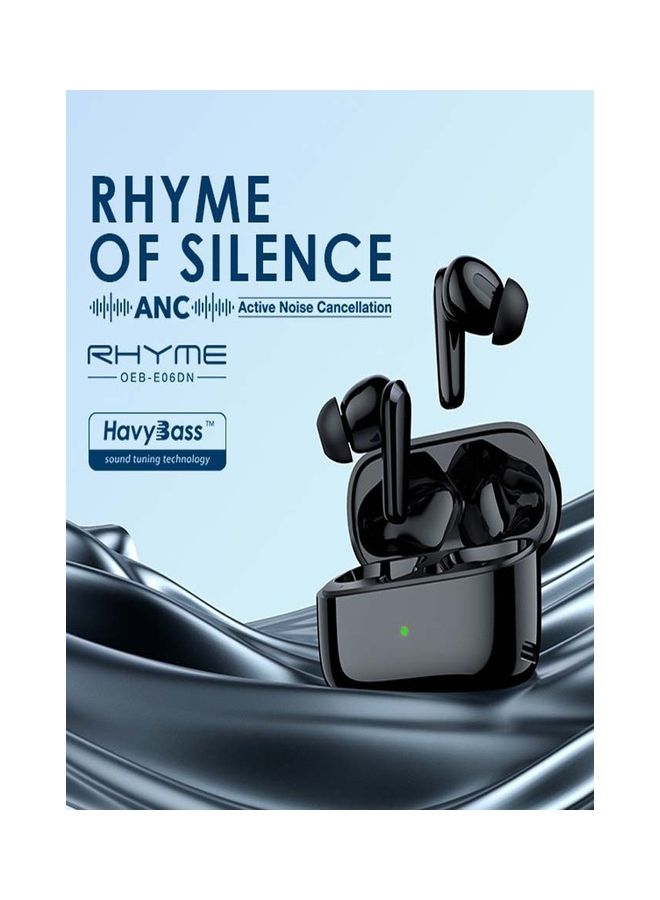 Oraimo - Rhyme Anc Noise Cancellation Thumping Bass True Wireless Earbuds Black - Image 1