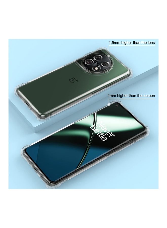MARGOUN OnePlus 11 Case Clear Cover Slim Shockproof Reinforced Corner Protection Bumper Anti-Fall Transparent Soft TPU Case 6.7 inch Clear - Image 4