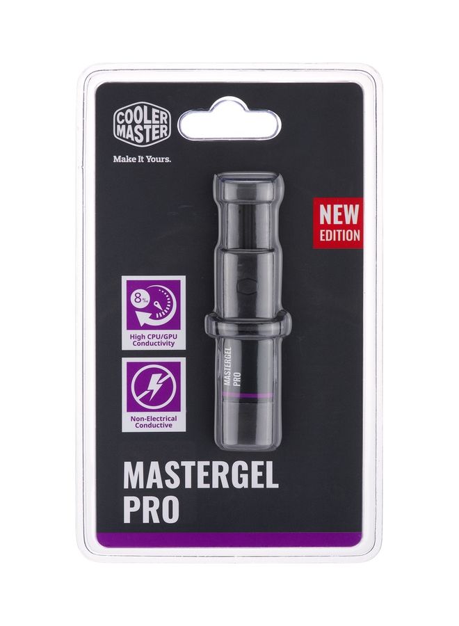 كولر ماستر - معجون حراري عالي الأداء من MasterGel Pro، مركب توصيل حراري 8 واط/م ك لمبردات وحدة المعالجة المركزية ووحدة معالجة الرسومات، أداة توزيع بفوهة مسطحة لسهولة الاستخدام - Image 1