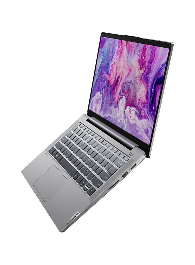 Lenovo - IdeaPad 5 14ALC05 Laptop With 14-Inch FHD Display, AMD Ryzen 7 5700U Processor / 8GB RAM / 512GB SSD / AMD Radeon Graphics / Win 11 Home / English/Arabic Platinum Grey - Image 1