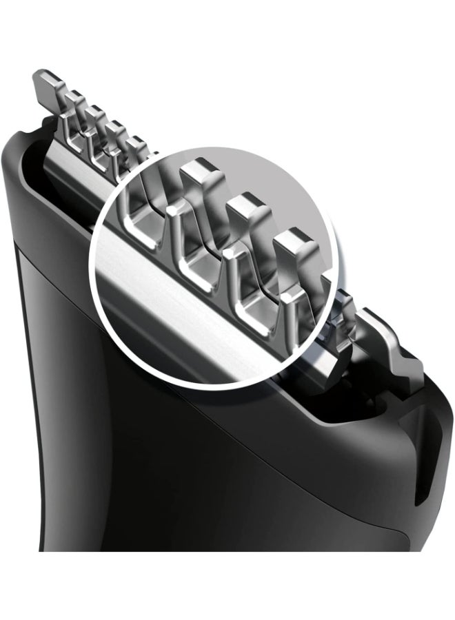 Philips Multigroom Series 1000 Ultra Precise Beard Styler MG1100/16, 2Years Warranty Black/Grey  - Image 5