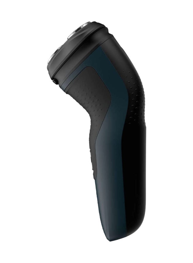 Philips AquaTouch Shaver 1000 Wet or Dry Electric Shaver, S1121/40, 2 Year world-wide guarantee Black/Blue  - Image 3