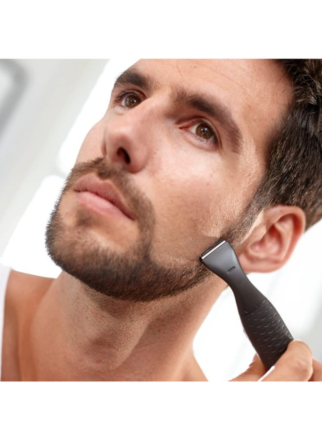 Philips Multigroom Series 1000 Ultra Precise Beard Styler MG1100/16, 2Years Warranty Black/Grey  - Image 3