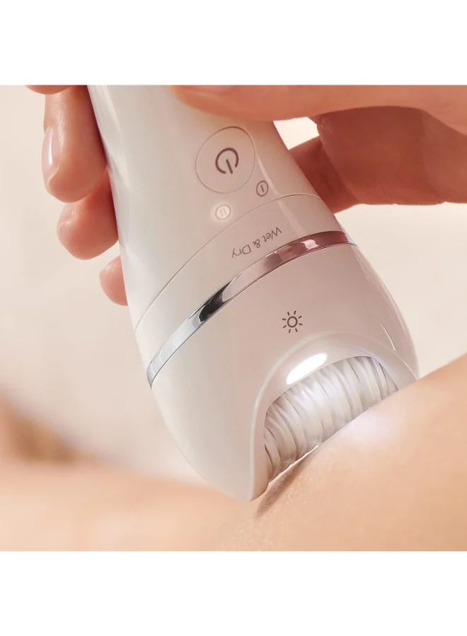 Philips Epilator Series 8000 Wet And Dry Epilator BRE740/11, 2 Years Warranty White