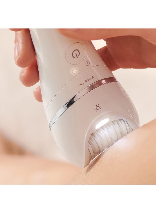 Philips - Epilator Series 8000 Wet And Dry Epilator BRE740/11, 2 Years Warranty White - Image 1