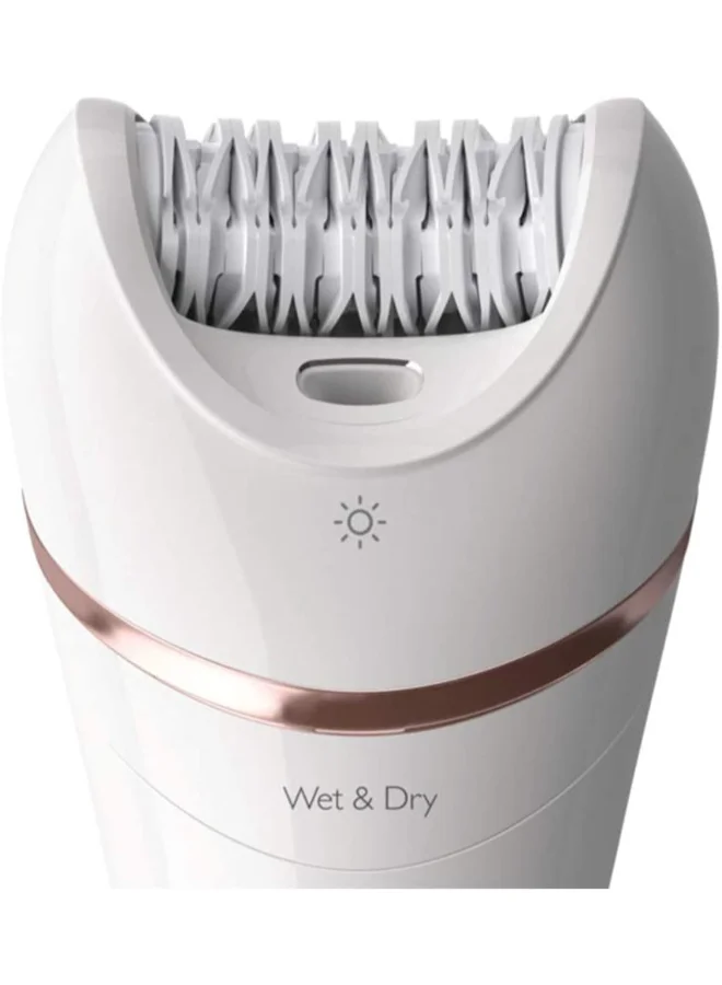 Philips Epilator Series 8000 Wet And Dry Epilator BRE740/11, 2 Years Warranty White