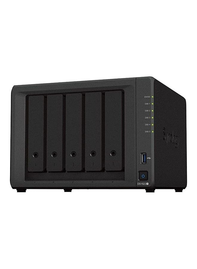سينولوجي DS1522 PLUS TOWER 5BAY TOWER Desktop NAS Solution 5x3,5/2,5 بوصة SATA HDD/SSD، 2x M.2 2280 NVMe SSD، ذاكرة الوصول العشوائي 8 جيجابايت  - Image 1