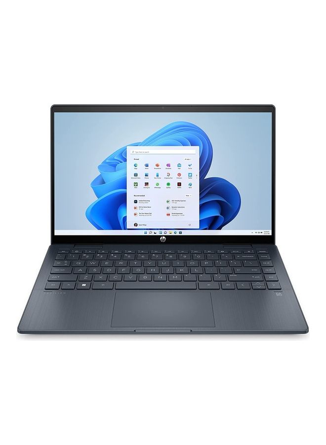 HP - Pavilion x360 ek0022ne Touchscreen Laptop Full-size, Backlit With 14-Inch Full HD Display, Core i5-1235u Processor/8GB RAM/512GB SSD/Intel UHD Graphics/Winodws 11 Home English/Arabic Space Blue - Image 1