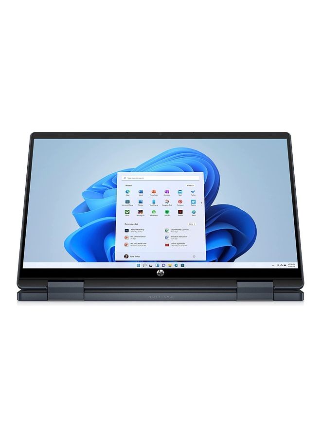 HP - Pavilion x360 ek0022ne Touchscreen Laptop Full-size, Backlit With 14-Inch Full HD Display, Core i5-1235u Processor/8GB RAM/512GB SSD/Intel UHD Graphics/Winodws 11 Home English/Arabic Space Blue - Image 1