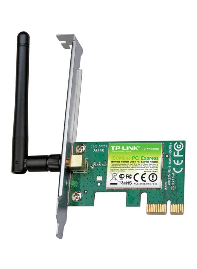 TP-LINK 150Mbps Wireless Lite N PCI Express Adapter Black  - Image 1