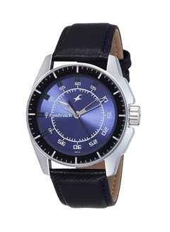fastrack Men's Water Resistant Leather Analog Quartz Watch NE3089SL01  - Image 1