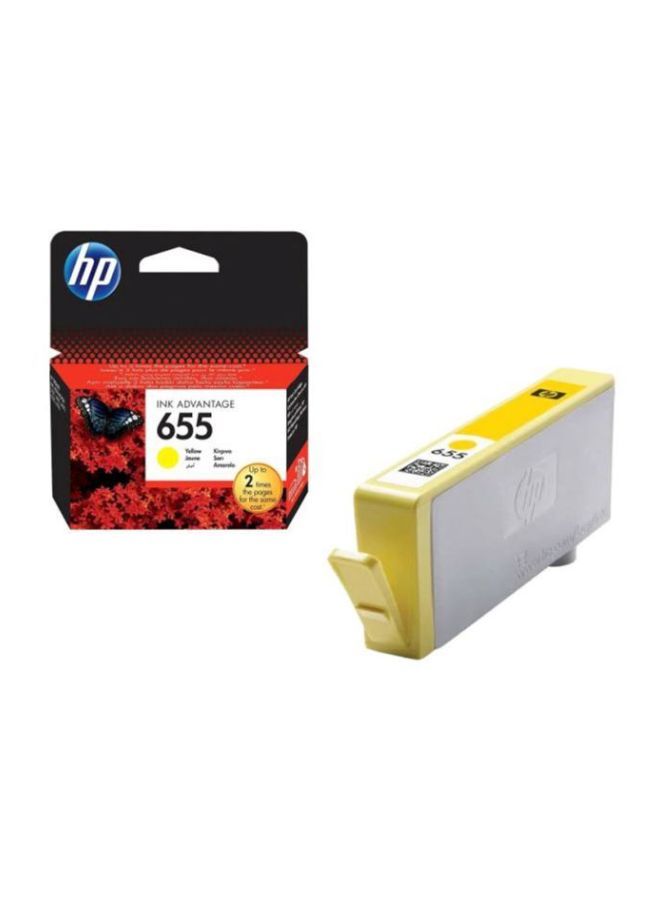 HP 655 Original Ink Advantage Cartridge Yellow  - Image 2