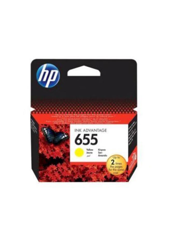 HP 655 Original Ink Advantage Cartridge Yellow  - Image 3