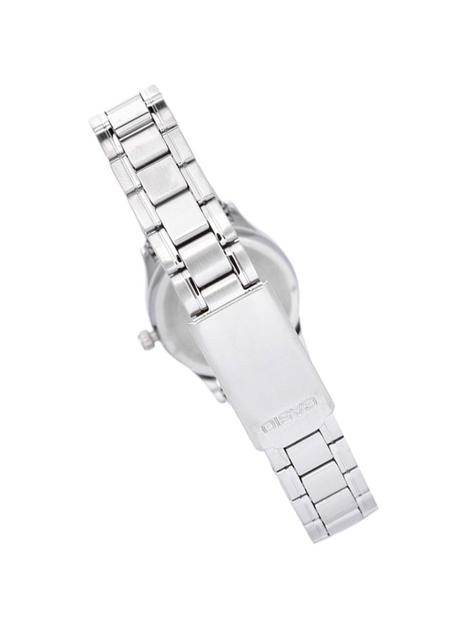 CASIO - Women's Water Resistant Formal Analog Watch LTP-V006D-4BUDF - 30 mm - Silver - Image 1