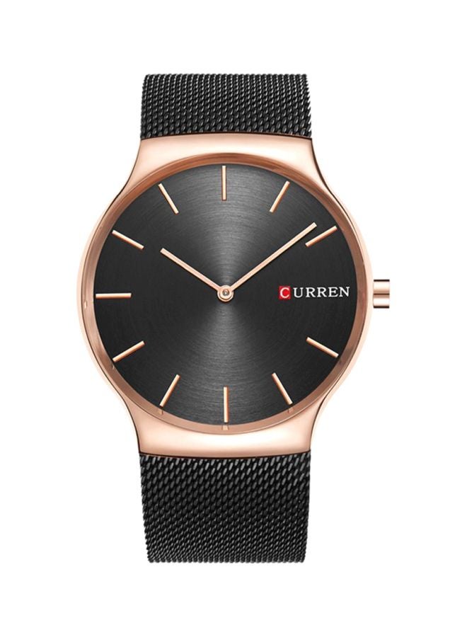 كارين ساعة يد بعقارب مقاومة للماء طراز 8256MH - 40 مم - لون أسود للرجال - Image 1