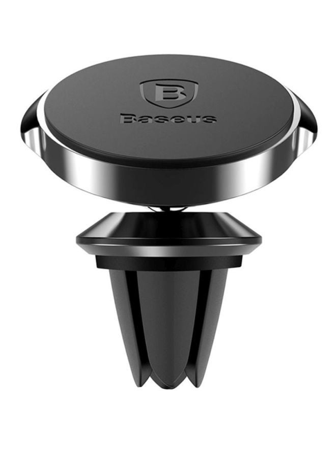 Baseus Small Ears Series Magnetic Suction Bracket Phone Holder Air Outlet Type Black/Silver  - Image 1