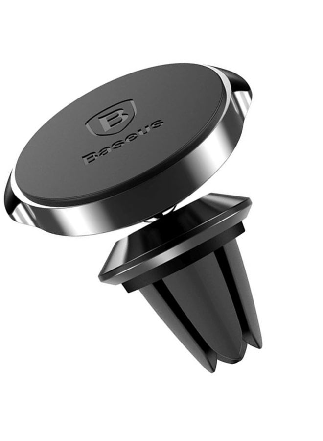 Baseus Small Ears Series Magnetic Suction Bracket Phone Holder Air Outlet Type Black/Silver  - Image 4