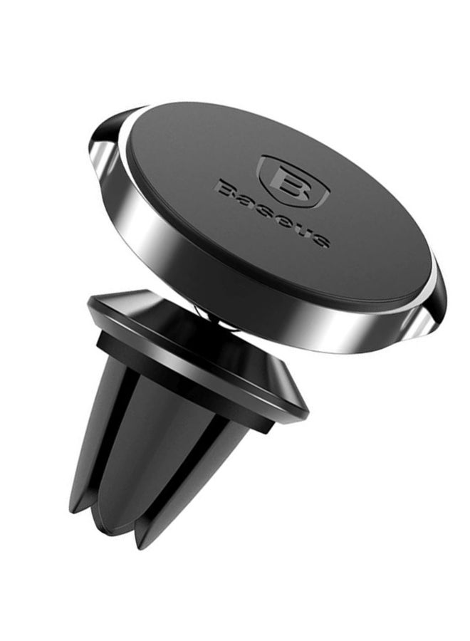 Baseus Small Ears Series Magnetic Suction Bracket Phone Holder Air Outlet Type Black/Silver  - Image 5
