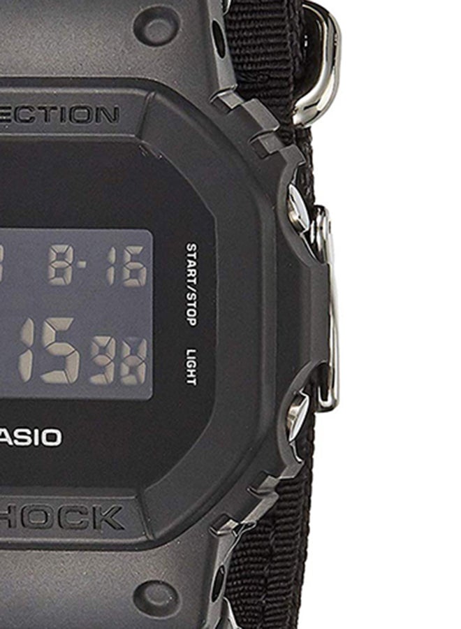 G-SHOCK Men's Square Shape Fabric Digital Wrist Watch - Black - DW-5600BBN-1DR  - Image 5