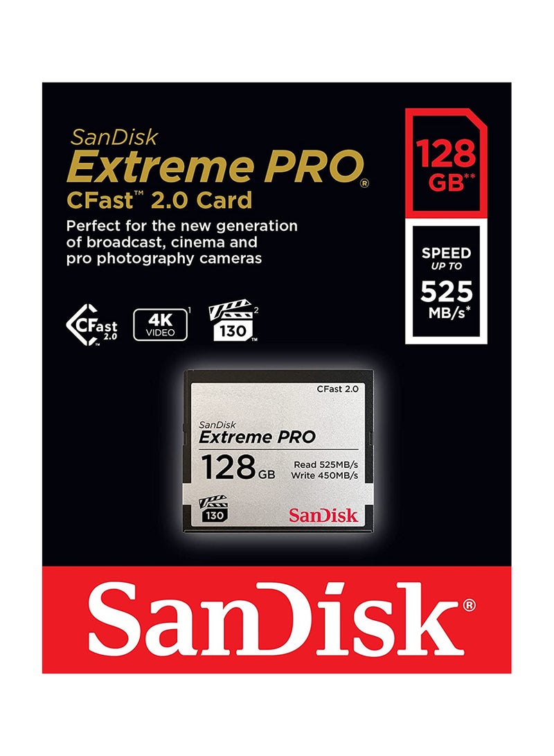 سانديسك Extreme PRO CFAST 2.0 Card – Speed Upto 525MB/s - 128 GB SDCFSP-128G-G46D 128 GB  - Image 3