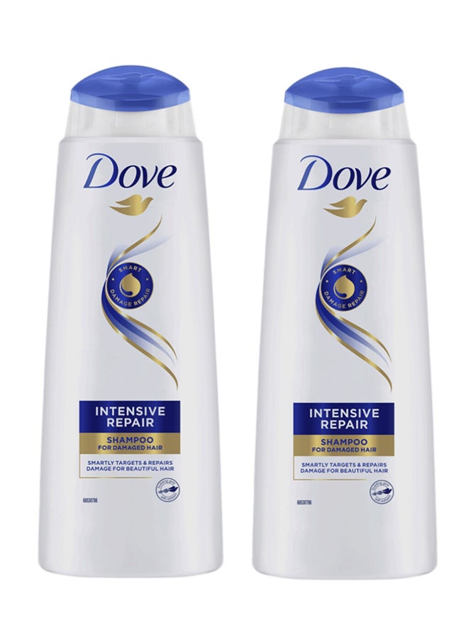 Dove Shampoo Intensive Repair Multicolour 2x400ml  - Image 1