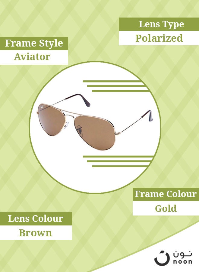 Ray-Ban - Polarized Aviator Sunglasses - Lens Size: 58 mm - Image 1