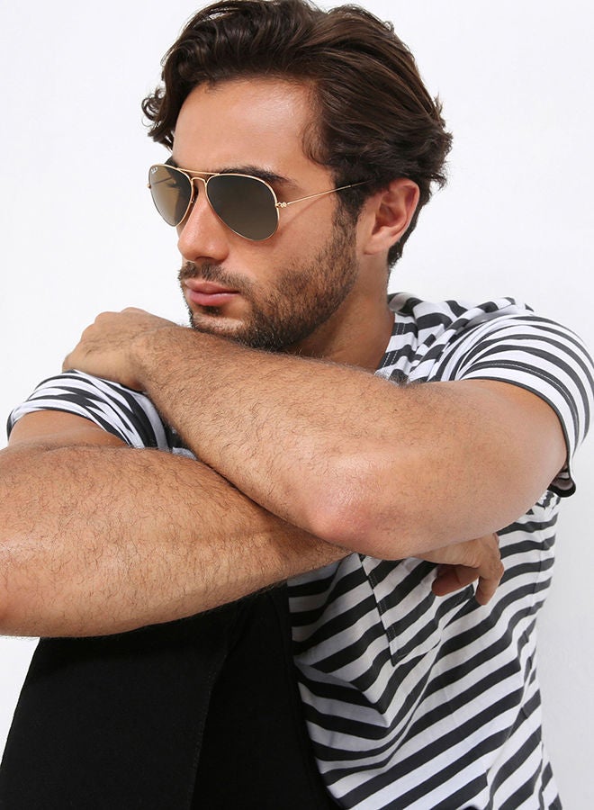 Ray-Ban - Polarized Aviator Sunglasses - Lens Size: 58 mm - Image 1