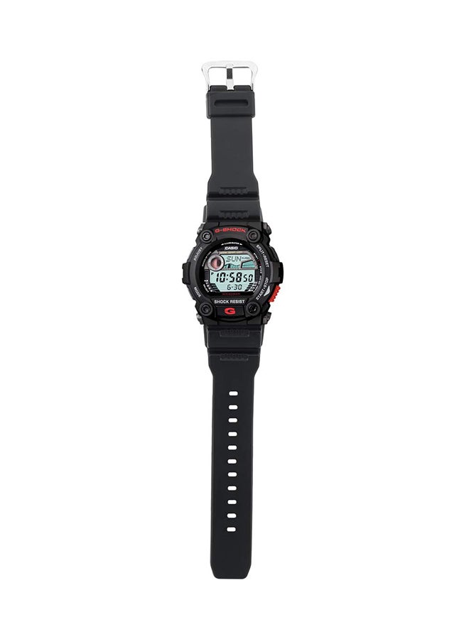 G-SHOCK - Men's Round Shape Rubber Strap Digital Wrist Watch 50 mm - Black - G-7900-1DR - Image 1