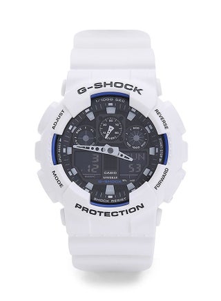 ساعة يد رقمية/عقارب مقاومة للماء طراز GA-100B-7ADR للرجال
