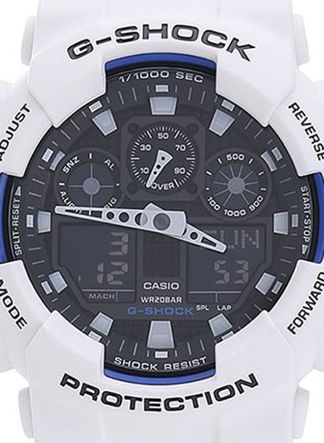 Men's Water Resistant Analog/Digital Watch GA-100B-7ADR - v1676460029/N11026125A_6