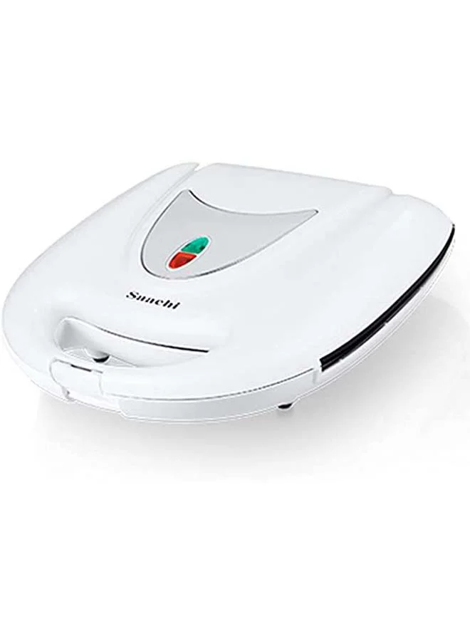 Saachi 7-In-1 Multi Snack Maker with Changeable Plates for Samosas, Nutties, Biscuits, Donuts, Waffles, Sandwiches and Grill 1400 W NL-7M-1542-WH White