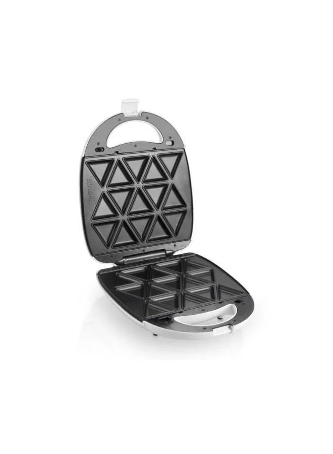 Saachi 7-In-1 Multi Snack Maker with Changeable Plates for Samosas, Nutties, Biscuits, Donuts, Waffles, Sandwiches and Grill 1400 W NL-7M-1542-WH White