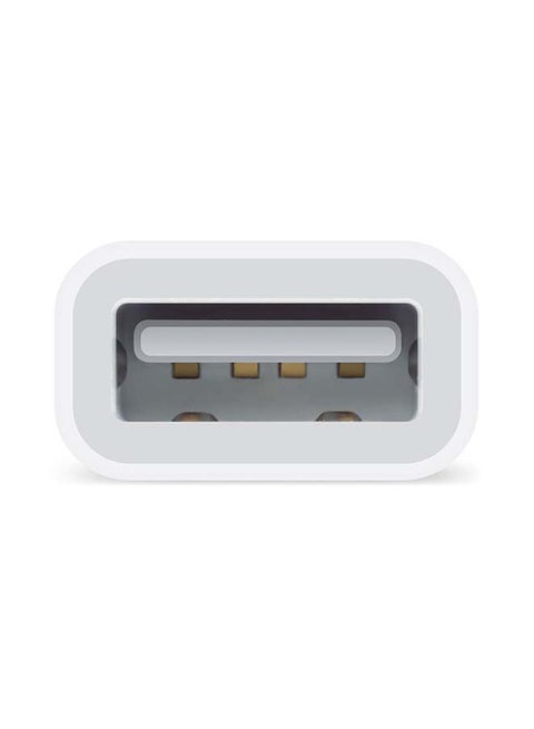 Lightning to USB Camera Adapter White