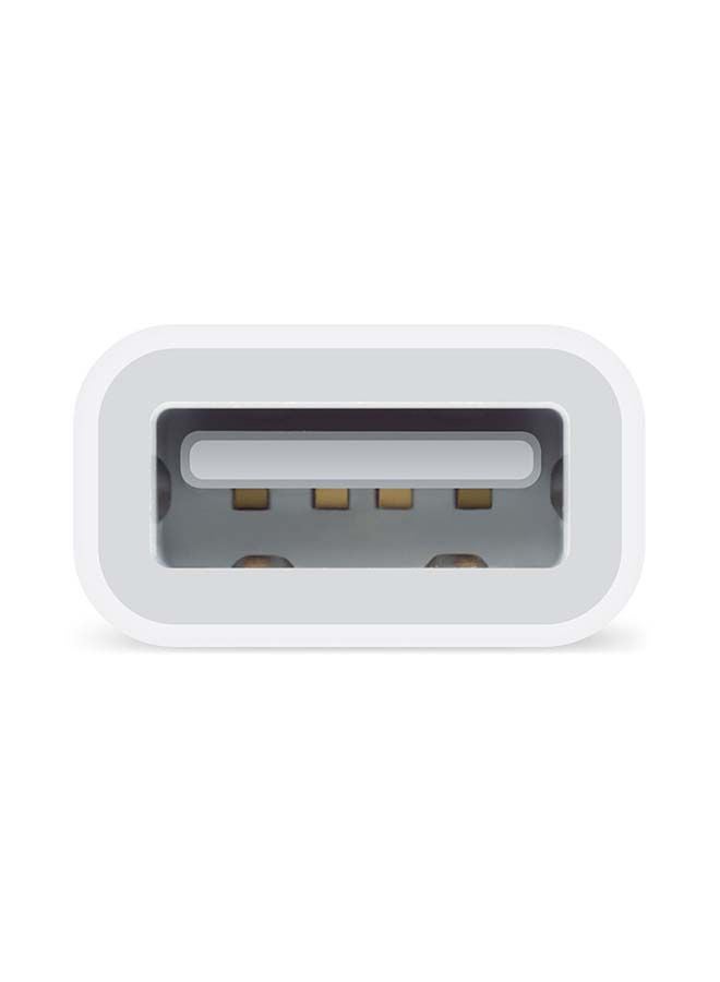Apple - Lightning to USB Camera Adapter White - Image 1