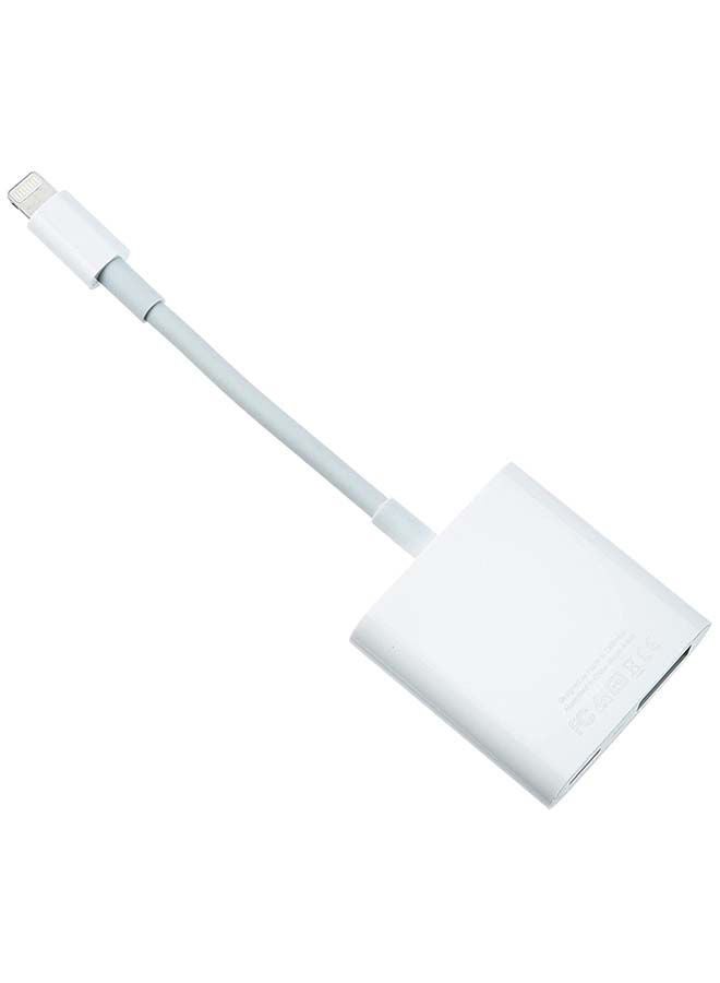 Apple - Lightning to USB Camera Adapter White - Image 1