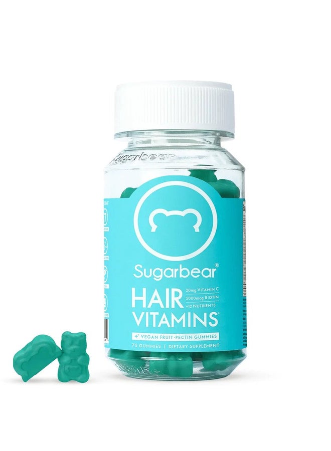 SugarBear - Hair Vitamins Vegan Dietary Supplement - 75 Gummies - Image 1