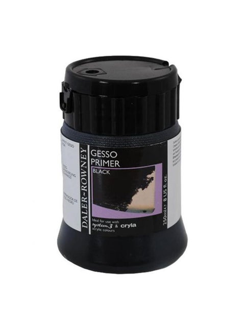 Artists Quality White Gesso Primer Black