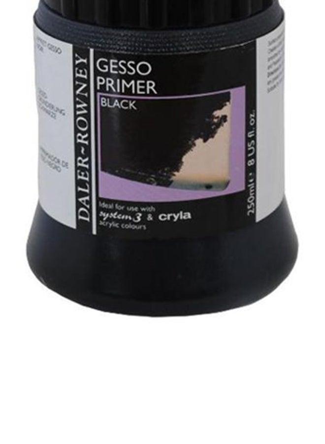 Artists Quality White Gesso Primer Black